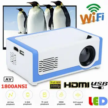 HD portátil Mini Proyector TD90 nativa de 1920x1080P LED Android WiFi Proyector vídeo doméstico cine 3D HDMI USB juego de la película Proyector