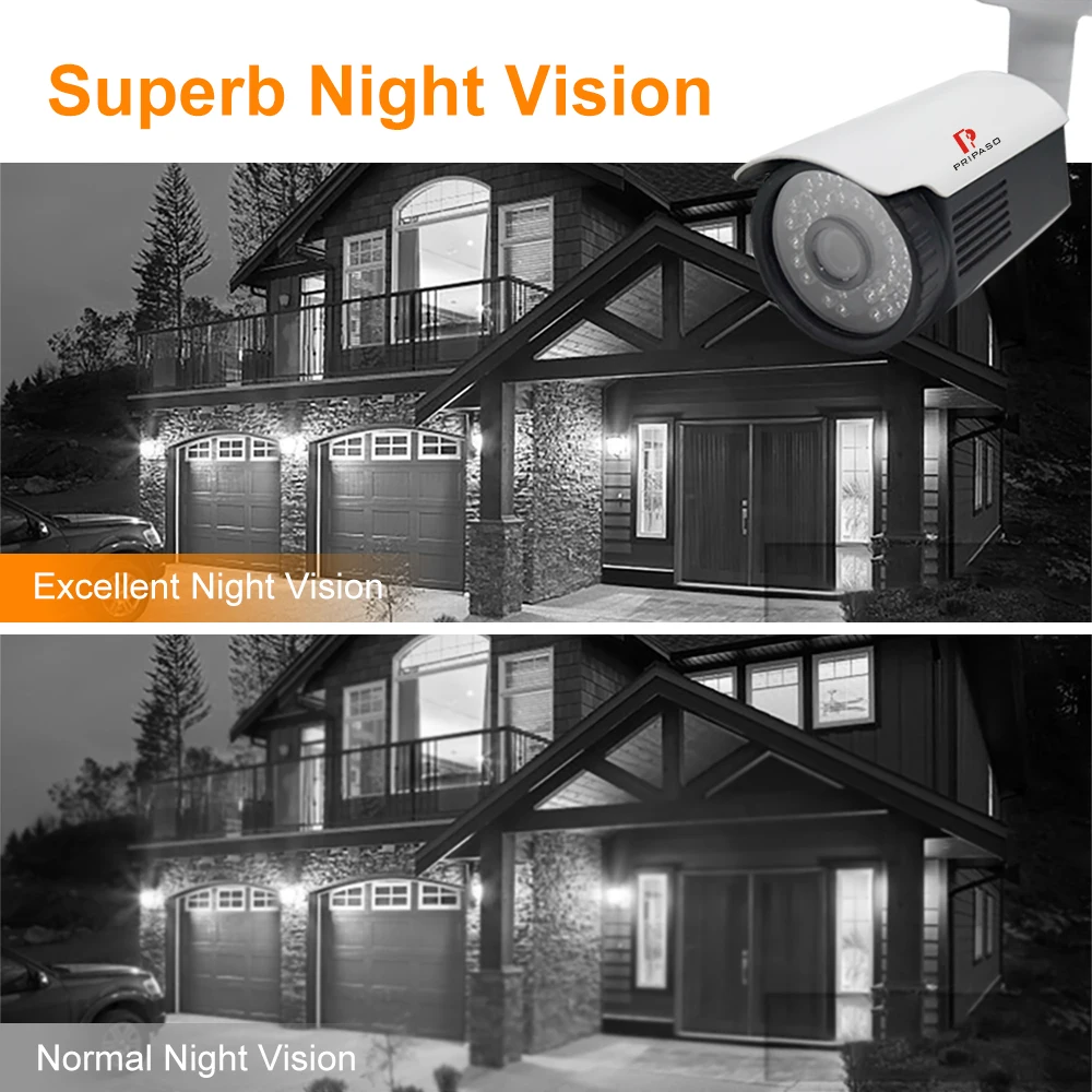  4K Ultra HD 8MP Cam 4 in 1 AHD TVI CVI Bullet Camera Outdoor Security Waterproof CCTV Surveillance 