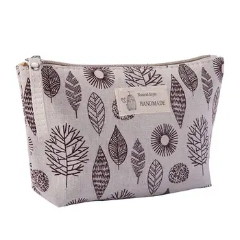 

Women Canvas Cosmetic Bag Beauty Makeup Toiletries Organizer Female Phones Coin Clutch Storage Accessories