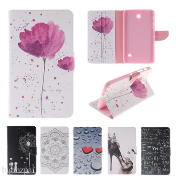 

Bigmzpai PU Leather Case For Samsung Galaxy Tab 4 T230 T231 T235 SM-T230 Tablets 3D Print Stand Book Flip Wallet Protective Case