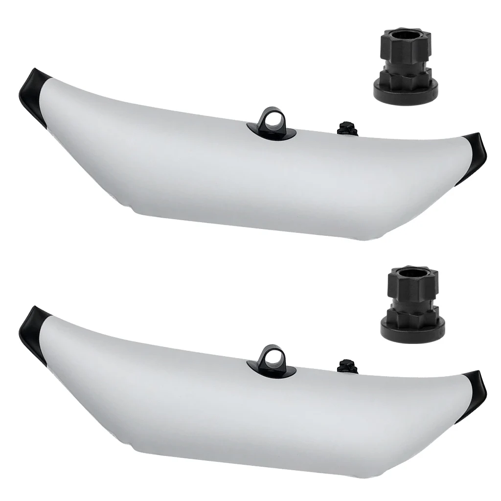 Kayak Canoe     Fishing 2x Inflatable Outrigger Stabilizer & 2 Track Adapter