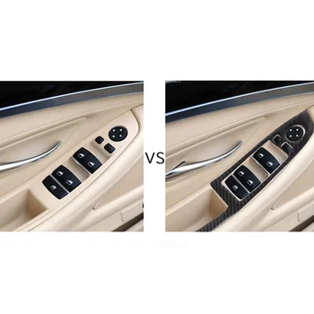 

2 pcs Switch decorations Carbon Fiber Window Switch Accessories Car Door Truck Interior Trim