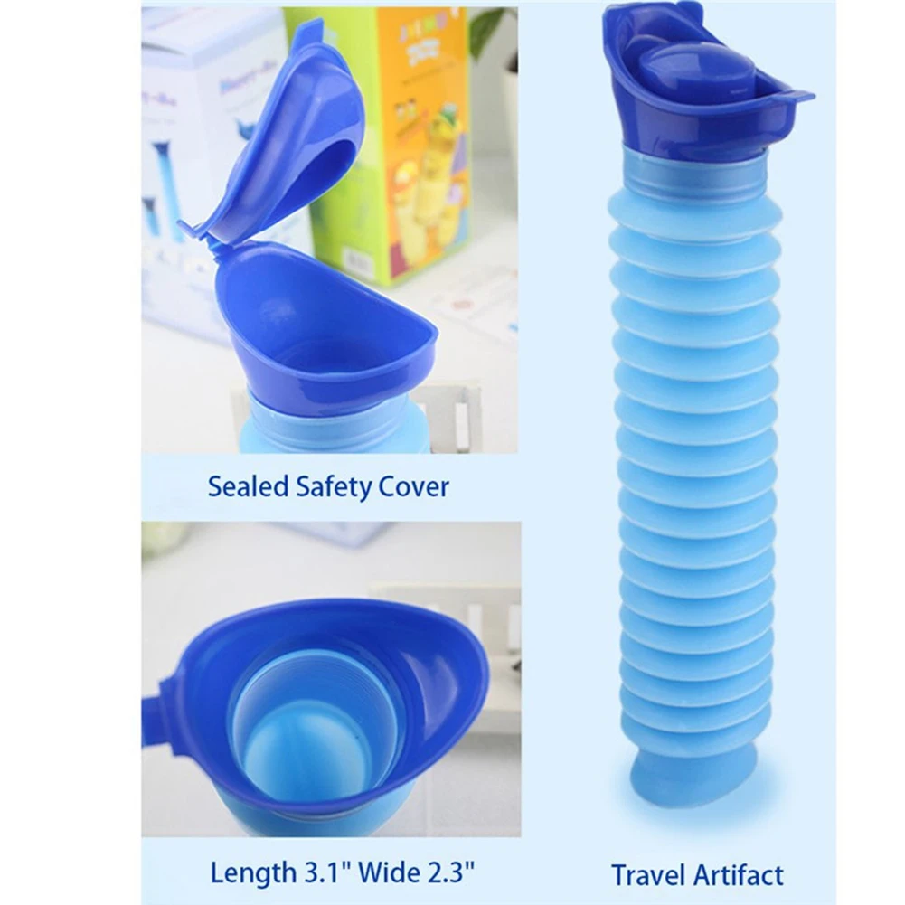 Portáteis de Urinar Extensível à Prova de Derramamento para Viajar ml para Bebê Bolsas Emergência Mulheres Homens Mini Vaso Sanitário Acampamento Reutilizável 750 - 6 extensível à prova de derramamento para viajar acampamento reutilizável