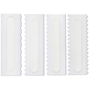 

Cake Scraper,Smoother Scraper Icing Comb Pastry Buttercream Spatulas Decorating Edge DIY Tool Mousse Creme Spatulas