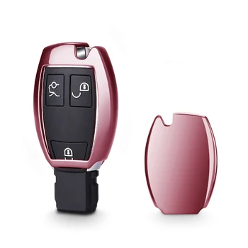 

Car Key Case Cover For Mercedes Benz A B C Class GLA C S E GLC GLK CLA ML GLE Class Car Styling Soft TPU Protection Key Shell