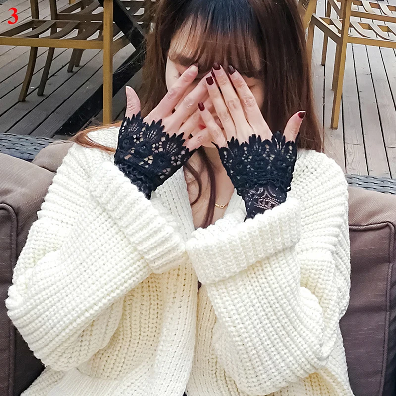 Новинка 2019 кружевные манжеты Поддельные рукава дикий свитер декоративные воланы