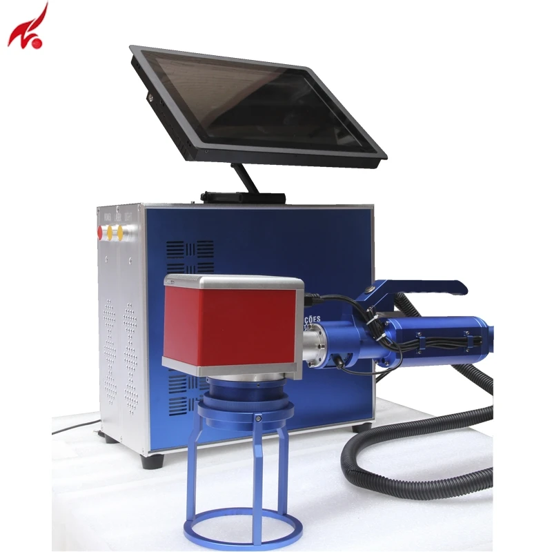 20W Raycus волоконная лазерная маркировочная машина ручная Лазерная Маркировочная