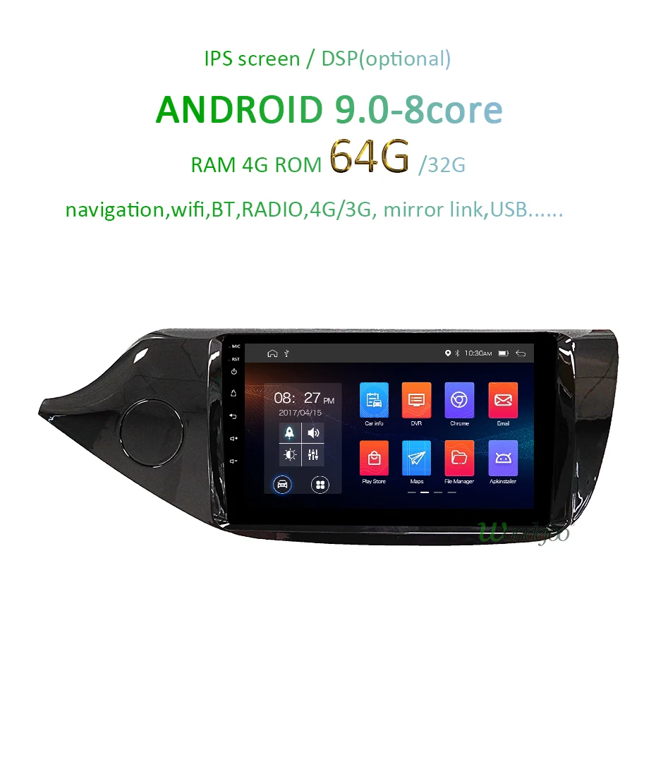 Flash Deal DSP Android 9.0 IPS 2.5D Screen 4G RAM 64G ROM GPS Radio For KIA Ceed 2013 2014 2015 Navigation Stereo Audio Head Unit  No DVD 2