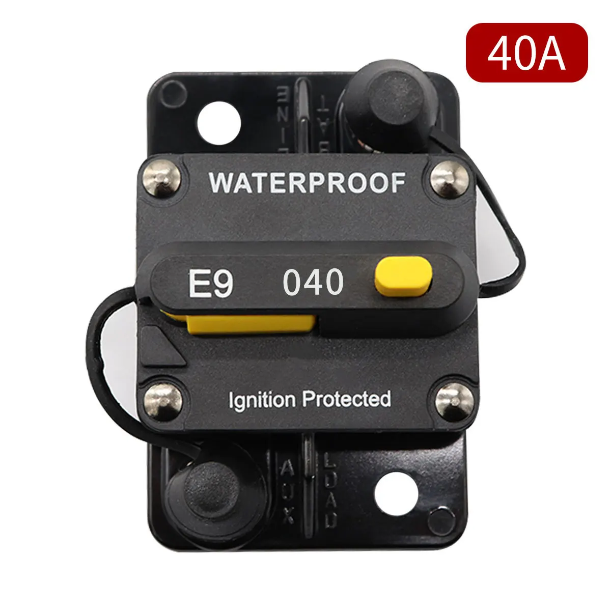 Dc 12 V-72 V 40A Impermeabile Circuit Breaker Fuse Holder Con Reset Manuale Per Marine Di Pesca A Traina In Barca Motori Atv 40A