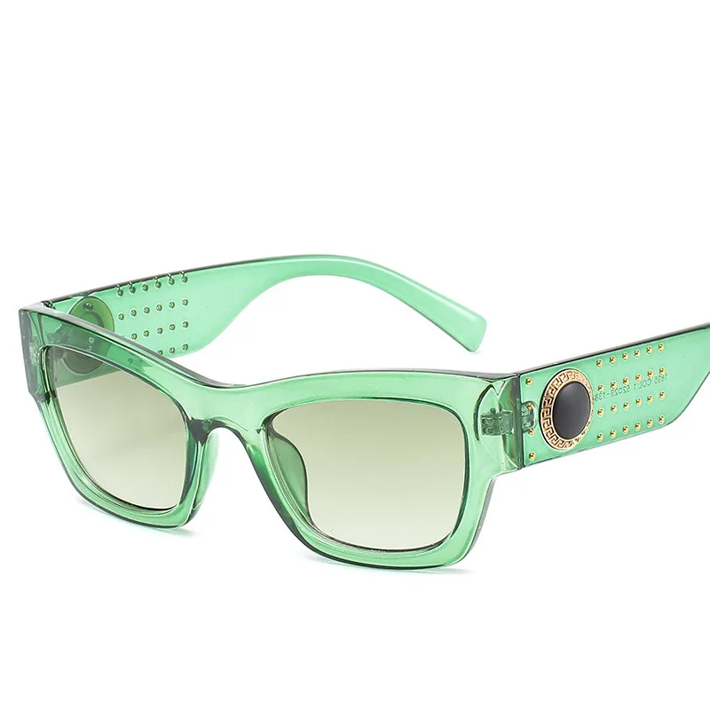 Новые модные дизайнерские шипованные солнечные очки высококачественные