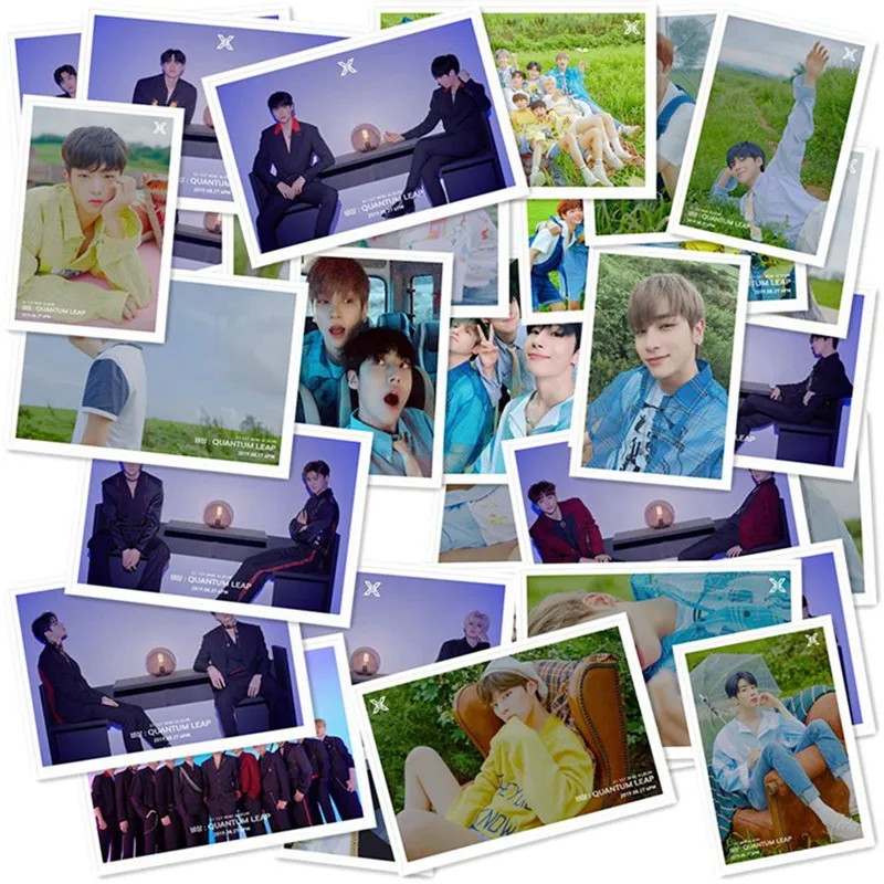 40 шт./компл. KPOP X1 альбом QUANTUM LEAP самодельная бумага Lomo карты фото плакат в виде карты фотостудии игрушек, для подарка, для фанатов
