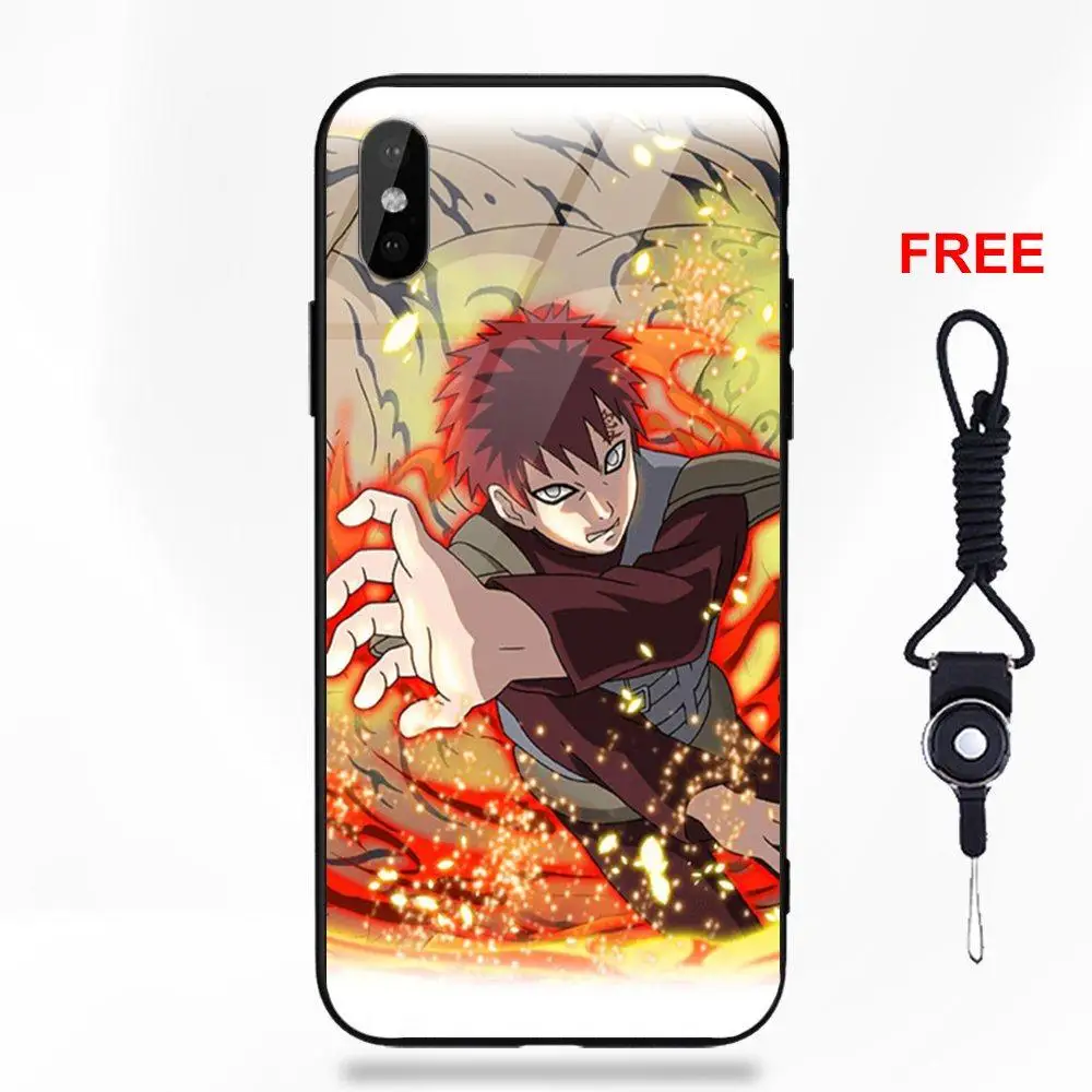 Japanese Anime Naruto Gaara For Galaxy S8 S9 Plus For Huawei Honor 7X P20 Lite Mate 10 Pro Redmi 5 Note 5A 6 Tempered Glass Case - Цвет: as picture