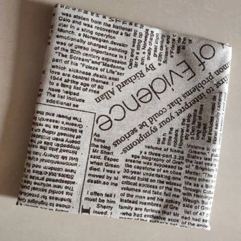 

Placemats Soft Vintage Style Fabric Letters Printed Napkins Table Mats for Home Kitchen Decoration DC120