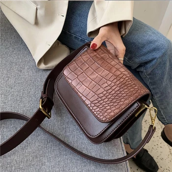

2020 Women Fashion Stone Pattern PU Leather Chain Small Crossbody Bags Handbag Small Bag Ladies Designer