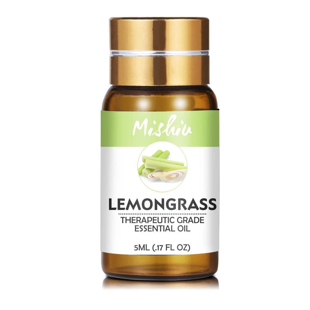 Эфирное масло Mishiu 5 мл Lemongrass обеспечивает спокойствие и четкость снимает боль