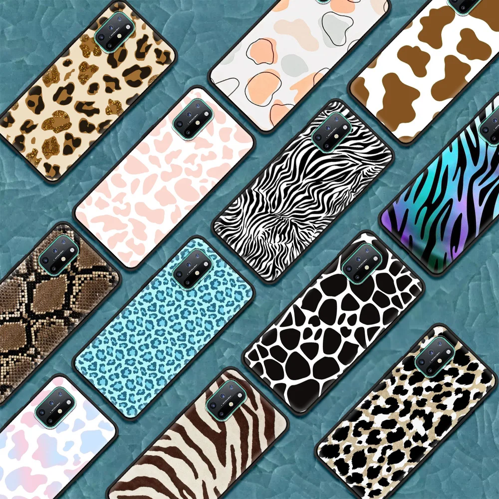 Leopard Pattern Silicone Phone Case For OnePlus 8T 7T 7 8 9 Z Nord N10 9R Pro 5G High Quality Soft TPU Cover Coque Shell | Мобильные