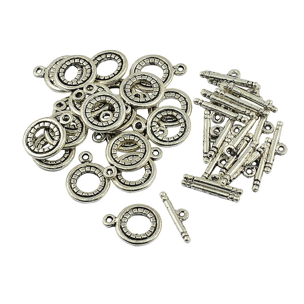 20 Sets Alloy OT Toggle Clasps Jewelry Making Findings Necklace Connectors