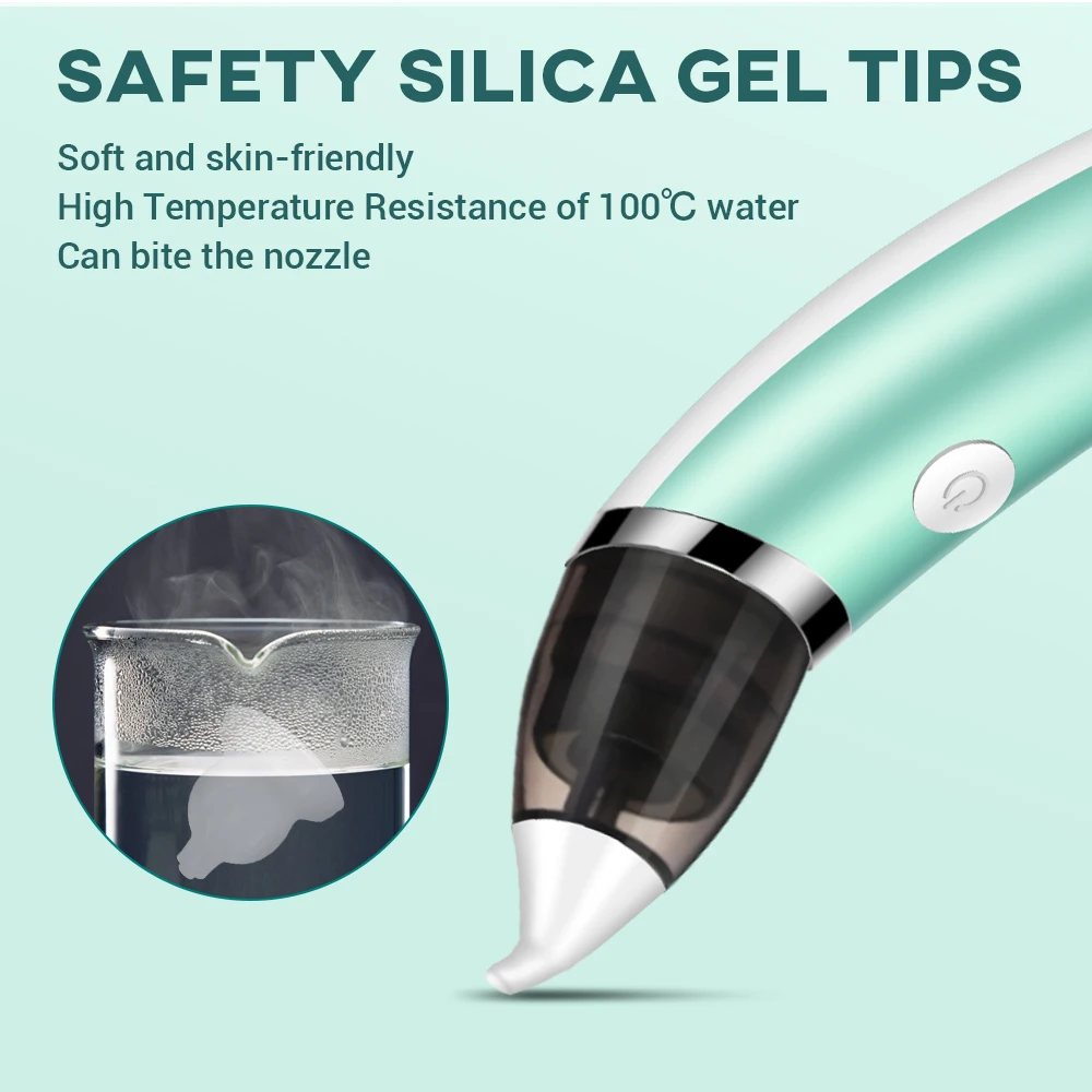 Ceny Baby Aspirator Bebe czyścik do nosa Kid elektryczny aspirator do nosa noworodek Sucker Cleaner Sniffling Safe higieniczny Aspirator do nosa