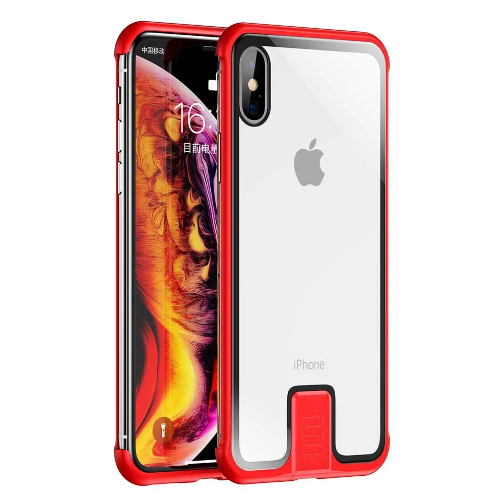 

Metal Borderless Bumper Tempered Glass Back Panel Anti-scratch Case Cover for iPhone X XS Max XR Phone Case Cover Accessories