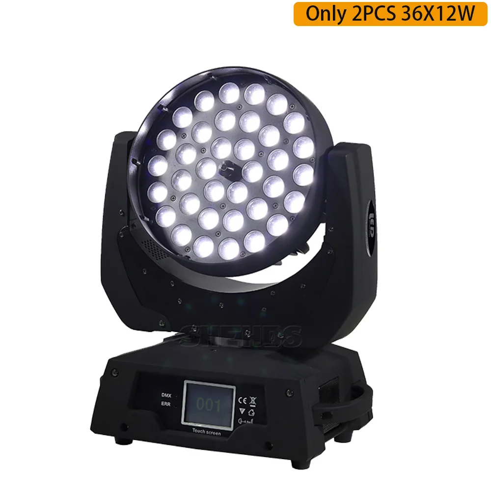 F светильник чехол с 19x15 Вт RGBW Led Moving Head Zoom Lyre 36x18 Вт Wash Stgae светильник RGBWA UV 6в1 DMX DJ Disco 36x12 Вт 4в1 Прополка - Цвет: Only 2PCS 36X12W