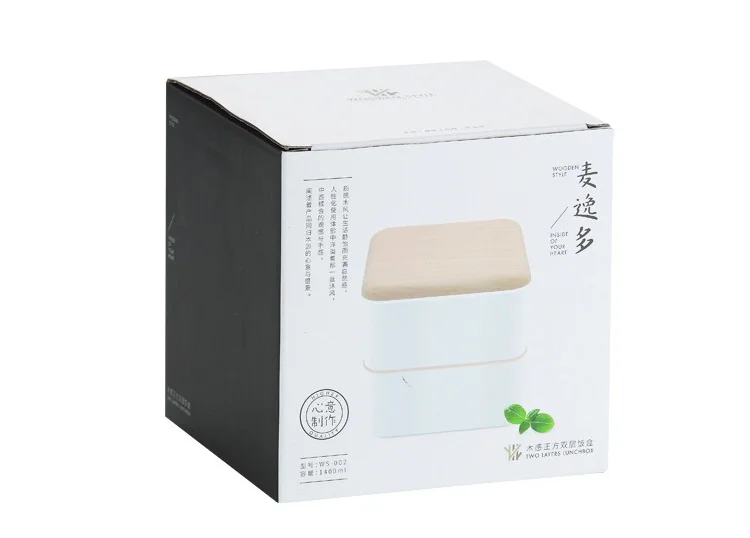 Bento Box Ланч-бокс 2 яруса-нетоксичный Bento box для детей и взрослых-герметичный, микроволновый нагрев
