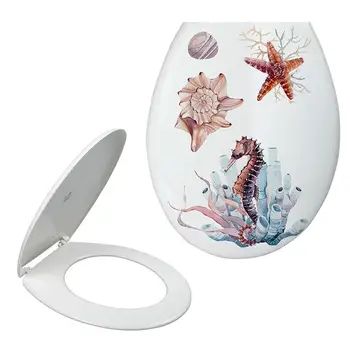 

Toilet Seat Cover U Shaped Bathroom Seat Cover Hinge PVC Toilet Cover Plate Bathroom Toilet Lid For Home Hotel