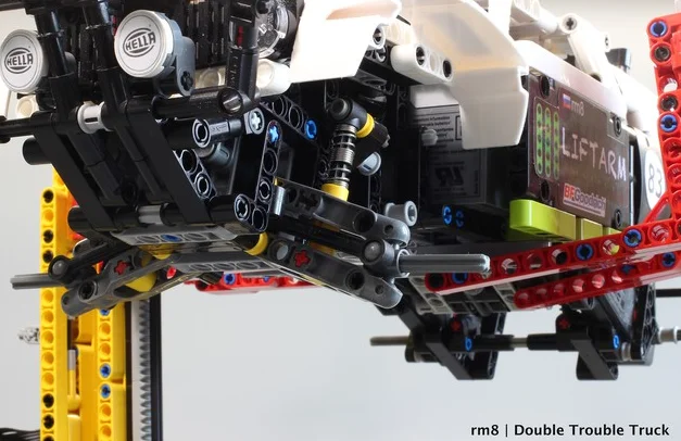 Nuevo camión trofeo BAJA doble problema мотор monstrumo función potencia ajuste Tecnico MOC-4874 bloques conctción regalo para