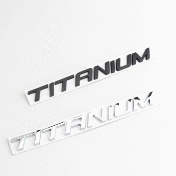 

1 PCS 3D Metal TITANIUM Badge Side Fender Rear Trunk Emblem Car Stickers Decals for Ford EcoBoost EDGE Explorer Car Accessories