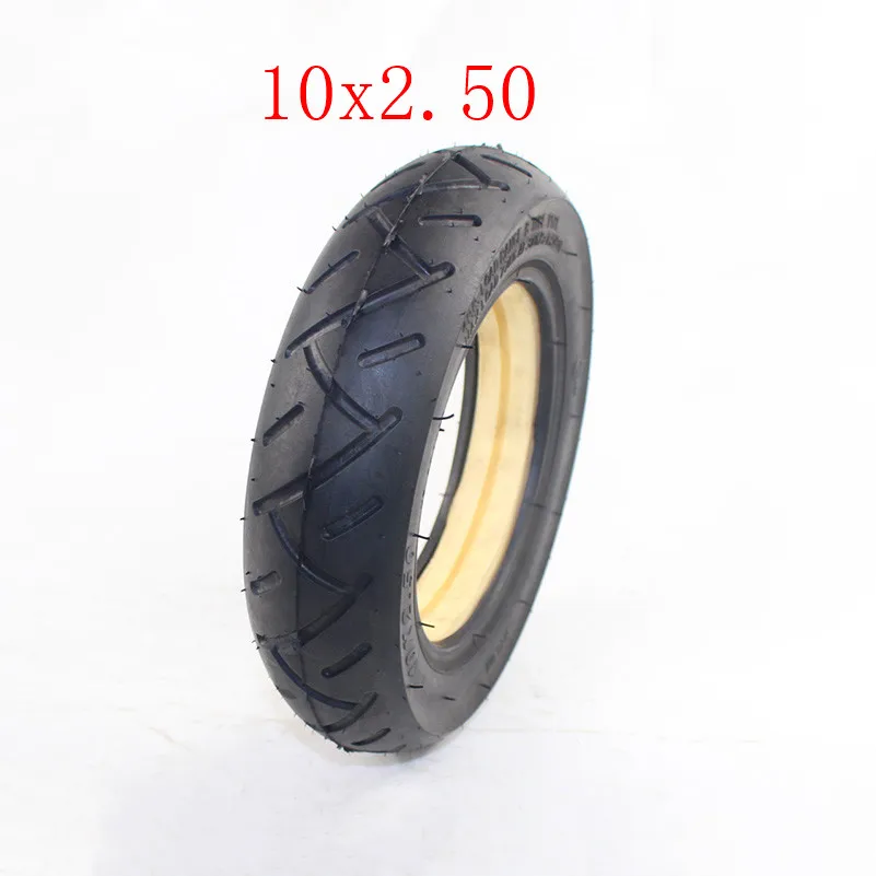 tire E Молниеотгрузка 5 типов 10x2,50 шин подходит для электрического самокат баланс привода велосипеда шины 10x2,5 надувная шина и трубка - Color: tire E
