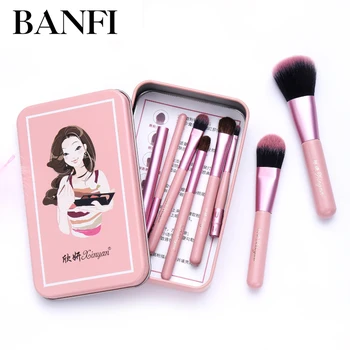 

Makeup Brushes Set 7pcs For Foundation Powder Blending Eyeshadow Eyebrow Make Up Brush Wood Handle Cosmetics Beauty Tools