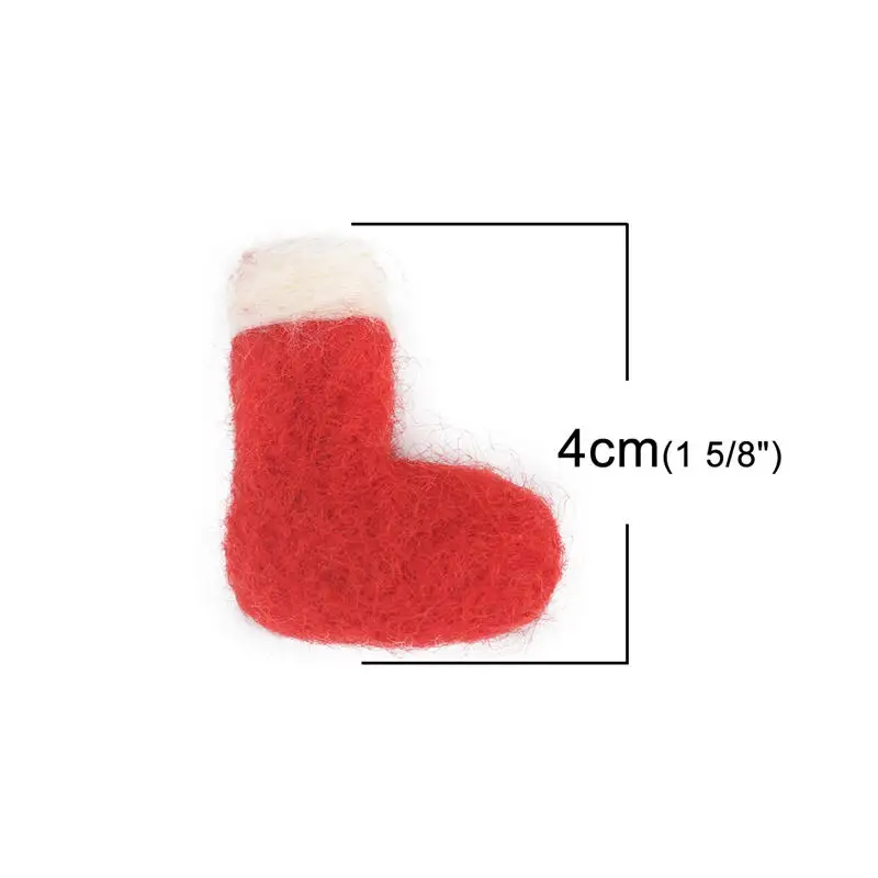 2 шт. рождественские носки перчатки шерстяной войлок DIY наборы ремесло шитье игрушек дети аксессуары для шарфа сумка рюкзак Декор - Цвет: 4