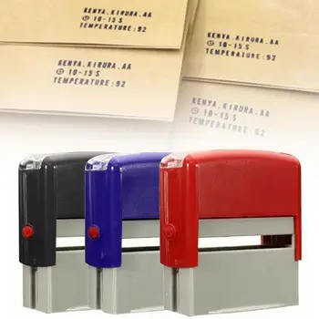 

1 Set Self Inking Stamp Kit Custom Personalised Rubber For Business Name Number DIY Stamp Making Address A7B1