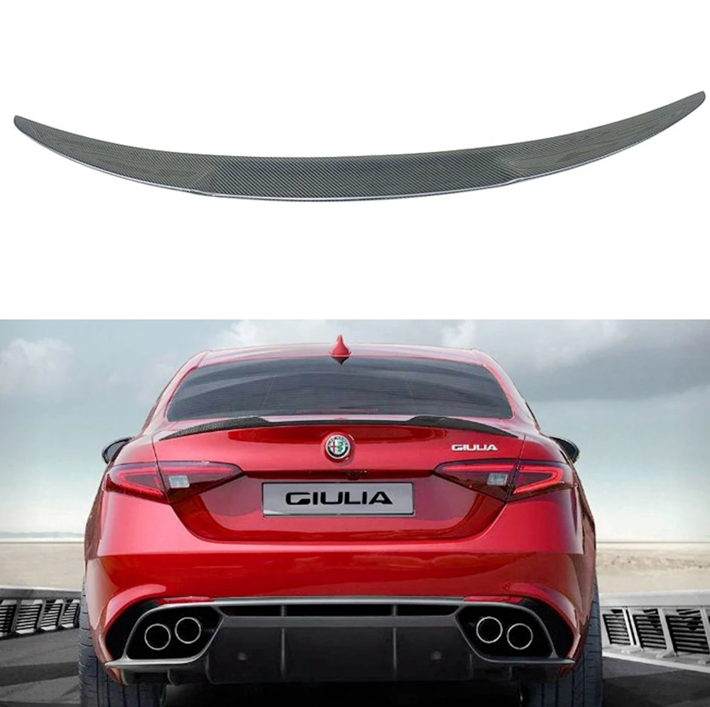 Внешний задний спойлер из углеродного волокна для Alfa Romeo Giulia 2017 2018|Спойлеры и