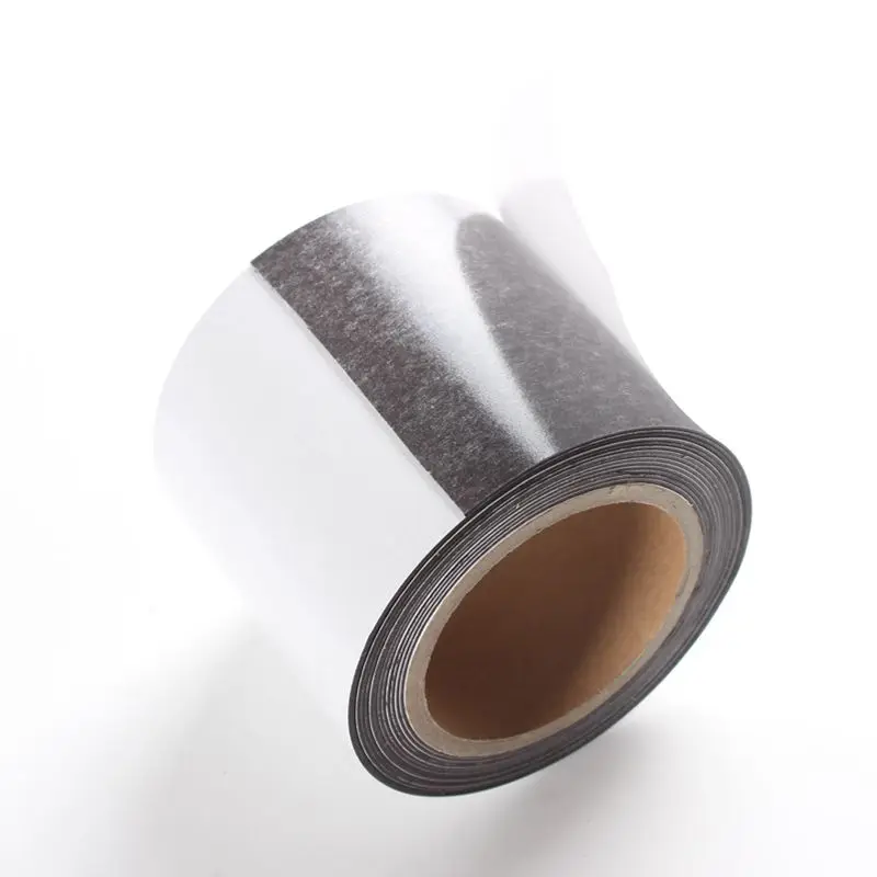 1 м самоклеющаяся гибкая магнитная лента Белая Резина широкая магнитная лента 100 мм толщина 1 мм