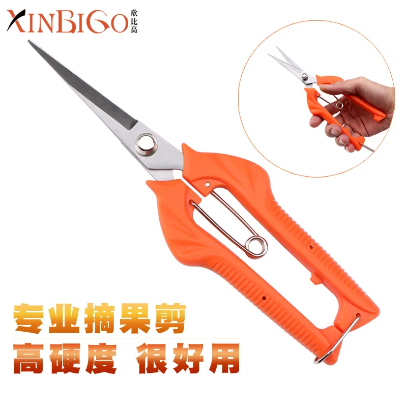 

2018 High Hardness Fruit Picking Scissors guo shu jian Fruit Branch Pruning Shears Fruit Picking Shear Miniascape Tool