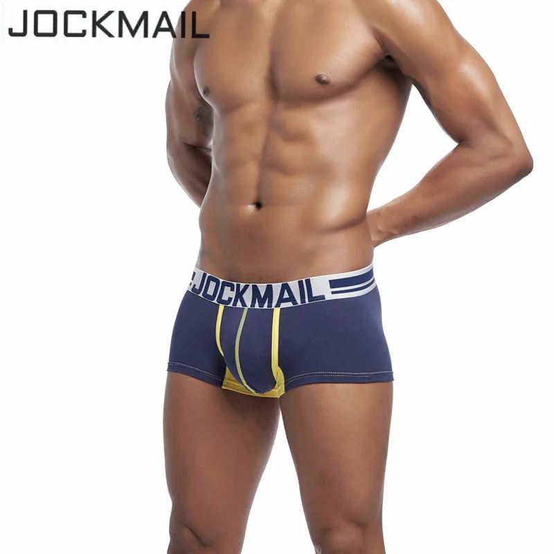JOCKMAIL, модные боксеры, мужское нижнее белье, боксеры, шорты, трусы, хлопок, сексуальное мужское нижнее белье, боксеры, u-образное Выпуклое Мужское нижнее белье, мужские трусы