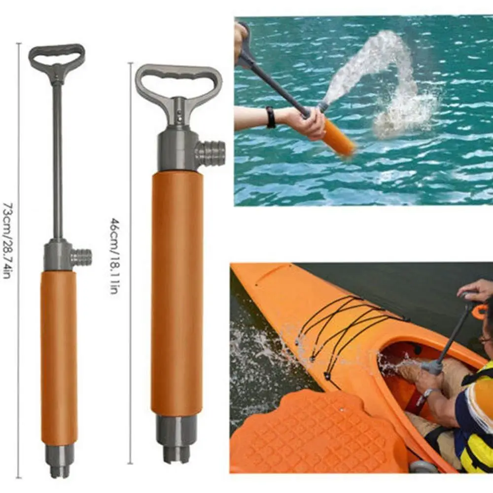 

Hand Pump Floating Manual Bilge Water Pump Kayak Canoe Accessories for Kayak Rescue Emergency Water Bailing Pump