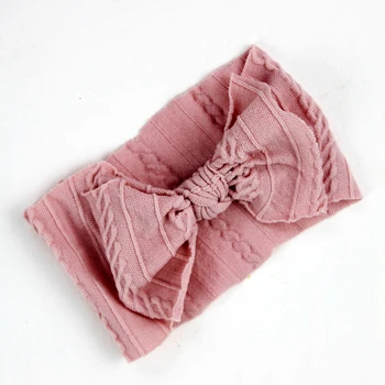

Baby Headband Bows Newborn Hair Accessories For Girl Knitted Stretchy Hair Band Infant Wide Headwrap Toddler Soft Turban 0-1Y