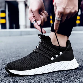 

2020 New Mesh Men Casual Shoes Lace-up Men Shoes Lightweight Comfortable Walking Sneakers Man Tenis Masculino Zapatillas Hombre