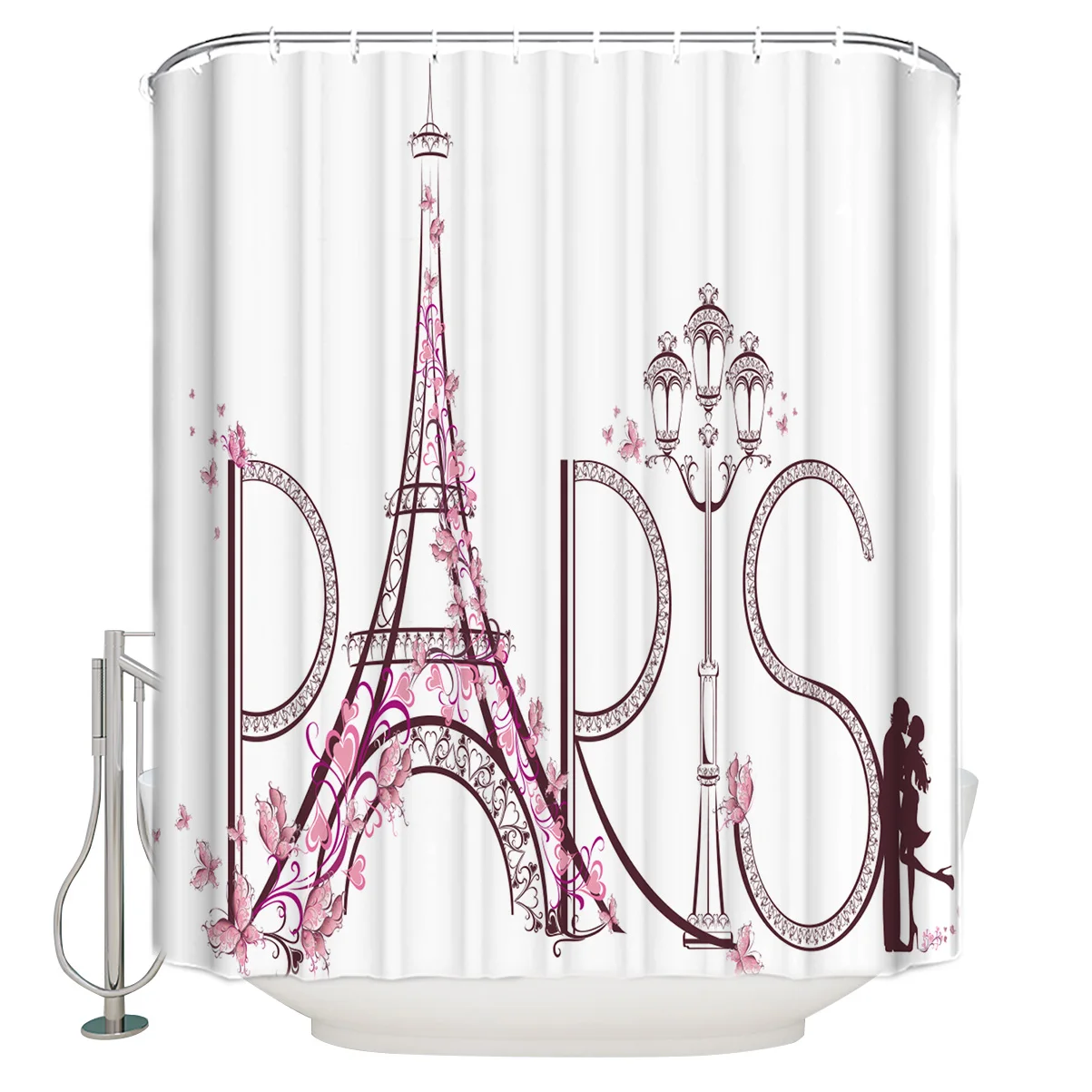 Франция Париж Эйфелева башня занавеска для душа декор ванной комнаты тканевая