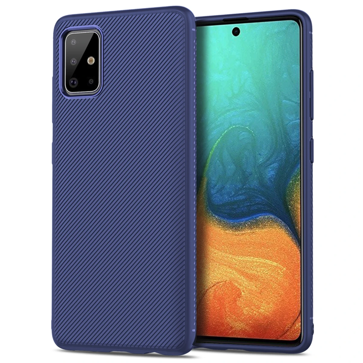 Для samsung Galaxy A71 Чехол Мягкий ТПУ защитный чехол Противоскользящий силиконовый чехол на заднюю панель для samsung A71 A51 чехол противоударный