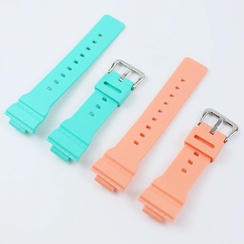 Аксессуары для часов с пряжкой для Casio BABY-G BA 110 111 112 120 женский 14 мм резиновый спортивный Модный водонепроницаемый мягкий ремешок