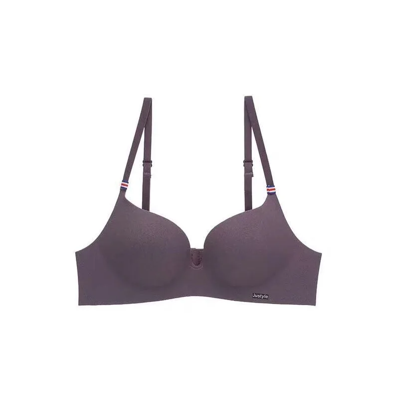 purple Traceless sexy push up wireless women underwear lingerie modis bralette bras for women seamless cotton luxury bra Free shiping - Color: purple