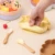 5ШТ Baby Feeding Bowl Set Sheep Shaped Food Grade Силиконовая Пластина Всасывающая Чаша baby Feeding BPA Free Младенческая Водонепроницаемая Посуда