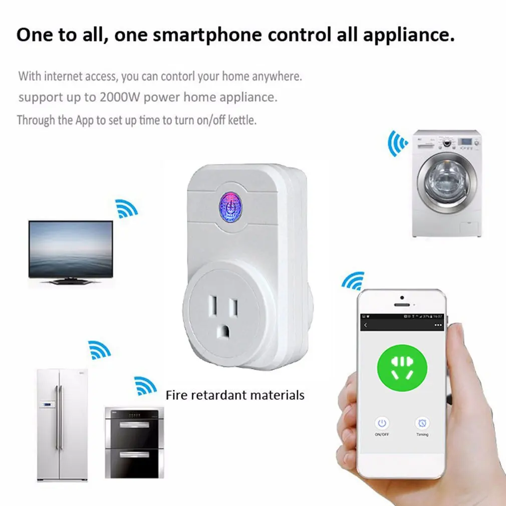 Многофункциональная умная розетка Wifi, таймер для мобильного телефона, умная розетка, пульт дистанционного управления, умная розетка для дома