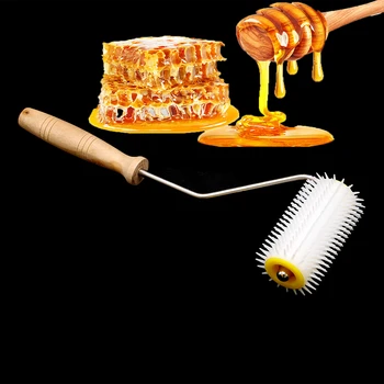 

1PCS Beekeeping Bee Honey Propolis Extractor Uncapping Scraper Extract Wheel Needle Roller Plastic Comb Tools Garden Supplies
