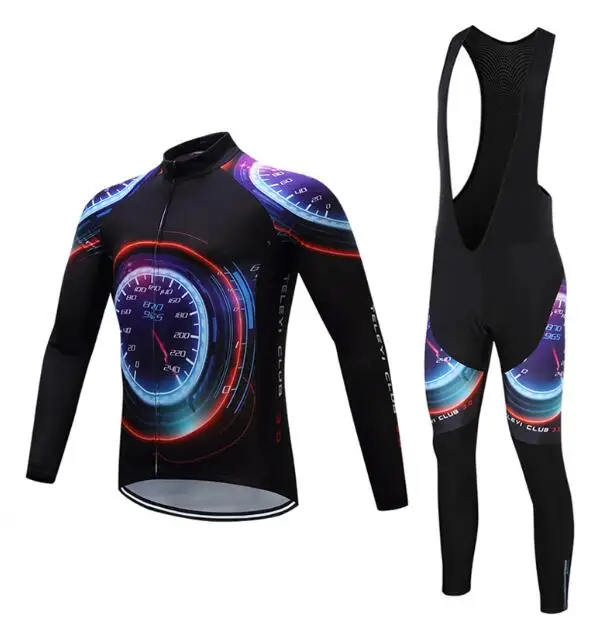 Jersey and Pants Мужская одежда для шоссейного велосипеда, зимний комбинезон, теплый флисовый комплект для велоспорта, Джерси MTB, одежда для горного велосипеда, мужской костюм - Цвет: Jersey and Pants