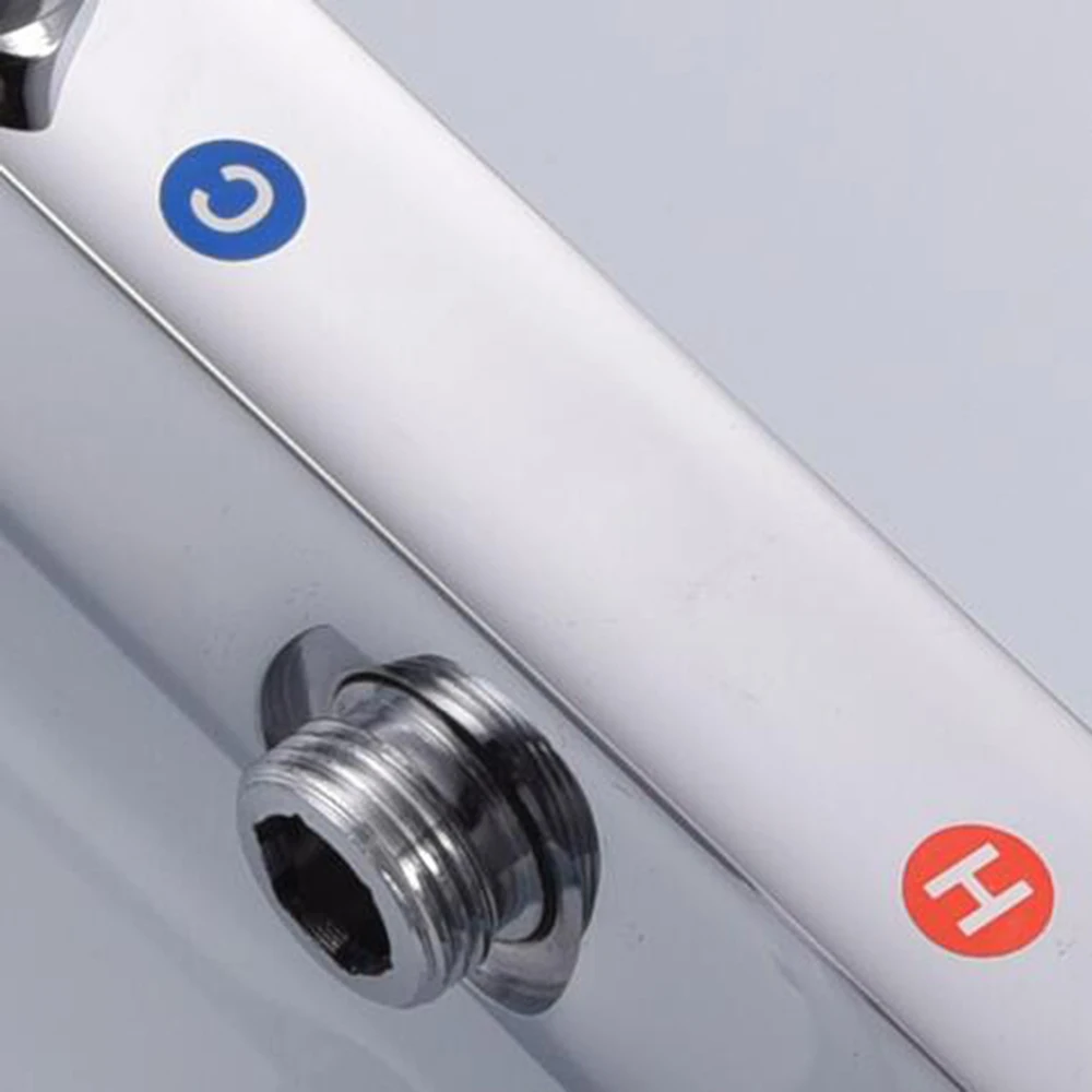 Hot Selling Thermostatic Chrome Brass Bath Mixer Tap Shower Faucet Wall Mount Control Valve Bathroom Shower Faucet