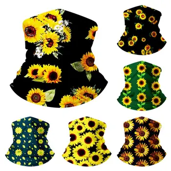 

Unisex Sunflower Windproof Seamless Bandana Neck Gaiter Scarf Outdoor Riding Face Mask masque reutilisable femme