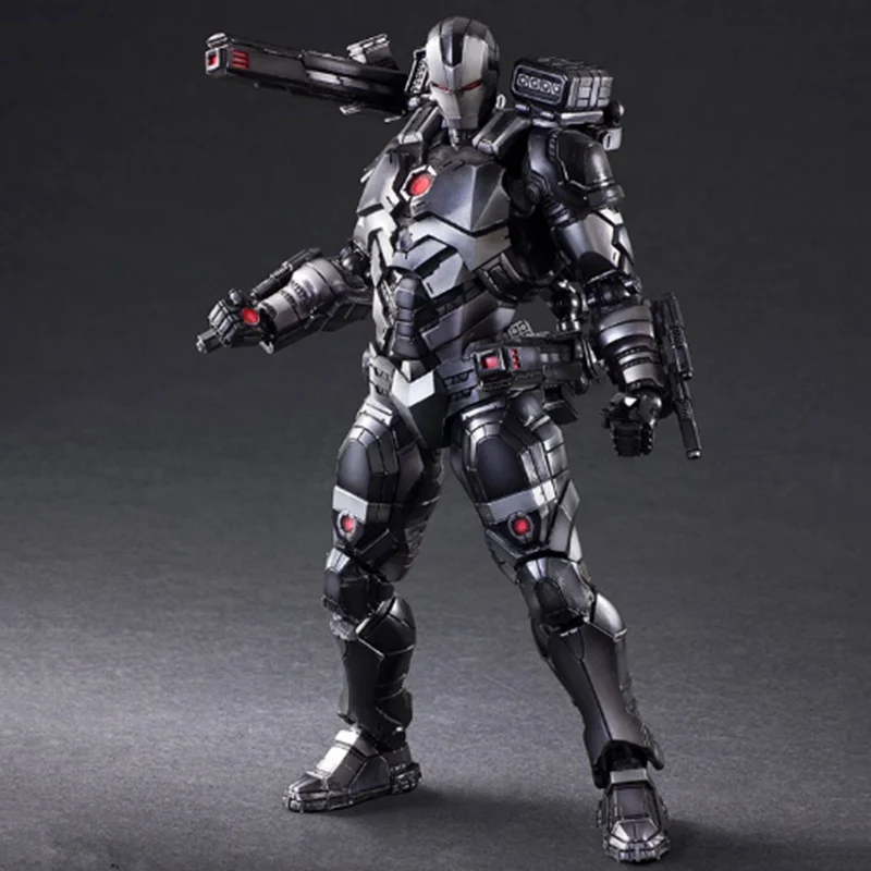26cm 1/6 Scale Black 2nd Generation War Machine Avengers 3 Alloy Iron Man Action Figures PA Doll toys model collectibles Show
